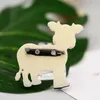 Broches, broches Blucome acrylique Animal broche mignon lait vache broches pour femmes hommes enfants costume écharpe chapeau bijoux enfants cadeau de vacances