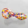 Pipes Glass Smoking Pipe Bubblers Colorful Stripe Glass Heady Pipes Heady Tobacco Pipe Free Shipping