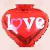 Te amo corazón de aluminio Foil Balloons Decoración de fiesta Aniversario de boda Valentín Fiesta de cumpleaños Helio Decoraciones del globo romántico JY0936