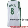 Billiga anpassade Kemba Walker #8 2020 Swingman Jersey Syched Mens Women Youth XS-6XL baskettröjor