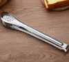 Stainless Steel Kitchen Tong Heat Resistant Hollow Out Steak Barbecue Food Tongs Clips Baking BBQ Tools Accessories DD275