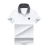 2021 Designers T shirt Summer Europe Paris Polos American Stars Fashion Mens tshirts Star Satin 100% Cotton Polo Casual t-shirt Wo246g