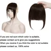 SEGO 25g Neat Front Fringe Clip In Human Bangs Remy Extensions Sweeping Side Blunt Bang Natural Hairpieces 8 colors