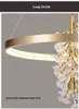 Modern guld LED Hängsmycke Lampor Konst Inredning Vardagsrum Ljuskraft Belysning Mat Sovrum Hängande Lampa Armatur