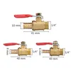 Brass 1 4 Valve d'eau à billes de filetage mâle à 6 8 10 mm Universal Papy Pipe Interface Connecteur Garden Irrigation Water Fow Switch244E