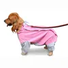 Large Dog Clothes Raincoat Waterproof Dog Suits Dot Rain Cape Pet Clothing For Big Dogs Hooded Jacket Poncho Pet Rain Coat 210809