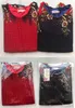 Femmes Tops Blouse Chemise Plus Taille 4XL Casual Bleu Rouge Vêtements pour femmes O-Cou Floral Print Tops féminins Blusas 993D 210308