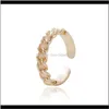 Faixa moda ajustável corrente forma anel luminoso sier personalidade personalidade cubano link dedo anéis tamanho mulheres jóias presente gota entrega 2021