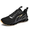Högsta kvalitet icke-varumärke löparskor för män eld röd svart guld bred blad mode casual mens tränare utomhus sport sneakers sko