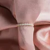 Mode Cubic Zircon Eternity Stacking Finger Ring för kvinnor Rund CZ Diamond Crystal Party Wedding Rings Bride Smycken Gift