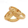 4pcs Dubai Jewelry Couple Bracelet Copper Gold Color Bride Wedding Charms Bangles For Men Women Jewelry Y112685007279491831