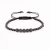 Tennis Jaravvi Hög kvantitet Rostfritt stålpärlor CZ Crown Charm Cord flätad Macrame Friendship Armband Set Men244k