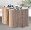 Creative 6 Oz Stainless Steel Hip Flask Wooden Whiskey Wine Bottle Retro Alcohol Pocket Flagon With Box For Gifts