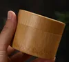 Mini runde Bambus-Teebox, Matcha-Aufbewahrungsboxen, Kanistersäule, chinesischer Stil, Teekanister SN2519