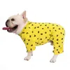 Coton Dog Pajamas Combinaison Pug French Bulldog Vêtements Schnauzer Vêtements Tenue de compagnie Poodle Bichon Chien Pajama Pijama 211106