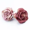 5pcs Scrapbooking silk roses wedding flower wall Home party decor accessories Christmas tree Crafts cheap artificial flowers Y201020