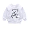 100% Algodão Roupas Infantis Desenho Urso Meninos Meninas Roupas Manga Longa Bebê Meninos Meninas Camisolas Camisetas Pulôver Roupas Tops