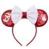 Nouveau style Saint Valentin décorations paillettes grand arc Bandeau cheveux accessoires Adulte Enfants Souris oreille modélisation cerceau Cheveux