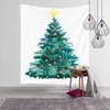 Christmas tapestry watercolor Christmas tree printing bedside hanging cloth bedroom background cloth wall decoration cloth 210609