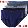 Big Size Underwear Men Solid Panties Briefs Pouch Male Underpants Shorts Homme Undies Undershorts 2XL 3XL 4XL 5XL 6XL 7XL H1214