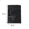 6*8cm Small Black Reclosable Zip Lock Plastic Package Bag 300pcs/lot Grip Seal Packing Pouch Retail Grocery Gift Baghigh quatity