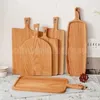 Quadrato cucina tagliere blocco legno tagliere di tagliere torta torta di sushi piatto serving vassoio piatto piatto piatto frutta piastra di frutta vassoio vassoio per bistecca fy6032