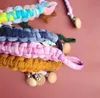 Baby Pacifier Clip Tie Dyeing Braided Clip Chain Nipple Holder Soother Chain Shower Gift Baby Feeding Accessories 14 Designs DW6445