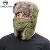 Warm Trapper Hat For Men Women Windproof Winter Bomber Hats Thermal Faux Fur Earflap Snow Cap Male Ushanka Hats