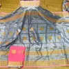 African Bazin Riche Fabric z Brode Najnowszą modą haft haftowy koronkowy materiał z koronką netto 7 metrów HL062701 T200810