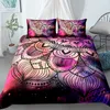 Mandala Set Bedding Cover Duvet Cover Bohemian Bedspreads Łóżka Zestawy 210316