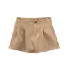 Vår sommar höst kvinnor mode avslappnad söt sexig shorts ytterkläder kvinnlig ol svart vit khaki brun 210719