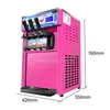 Machine à crème glacée molle à trois saveurs, commerciale, bureau, fabricants de cônes sucrés, vente