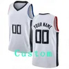 Mens Custom DIY Design Personlig Rund Neck Team Basket Jerseys Män Sport Uniforms Stitching och skriva ut något namn och nummerstorlek S-XXL Svartvit