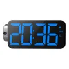 Timers Projectie Alarmklok Radio Digitale klokken 7 "scherm LED USB -lader 12/24 uur Switch 180 ° Rotatie