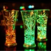 LED Flashing Glowing Cup Oświetlenie Wody Ciecz Activated Light-Up Wine Piwo Kubek Luminous Multicolor Drink Cups For Party Birthday Bar Clubbing Disco Decoration