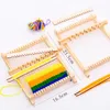 Diamant Målning 1Set Hand-vävd trälväskan Voom Kit Tools Diy Woven Set Craft Garn Hand Scarf Stick Machine Kids Multifunc244k