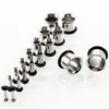 Tüneller Vücut Jewelryer Fişler F20 Mix 3-14mm 100 adet / grup Paslanmaz Çelik Tek Flare Eti Tünel Piercing Takı Bırak Teslimat 2021 hrdy