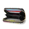 Wallets 2021 Women's Snake Pattern Short Wallet Fashion Colorful Leather Coin Purse Women Ladies Zipper Collocation Purses