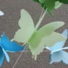 Party Decoration 2.7 M Butterfly Papier Papier Wiszące Garland Banner Dzieci Baby Shower Ślub Happy Birthday Home Po Backdrop