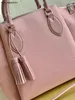 Umhängetaschen M55029 Klassische HAUMEA-Taschen Handtaschen Mode Damen MAHLNA Reißverschlusstasche Umhängetasche Damen Echtleder mit Quasten M550290R