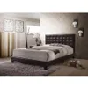ABD stok yatak odası mobilya kraliçe yatak espresso PU 26350Q A04