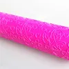 Love Heart Rose Flower Embossing Rolling Pin Baking Cookies Biscuit Fondant Pastry Cake Decorating Tool Dough Engraved Roller 211008