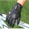 Sports Gloves Touch Screen PU Leather Outdoor Zipper Winter Fishing Glove For Fitness Excercise Running Riding Motorcycle