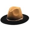 Cappelli stile Fedora in feltro sfuso cappello Fedora per donna uomo donna top berretto jazz donna uomo cappelli donna uomo cappelli a bombetta autunno inverno NUOVO commercio all'ingrosso