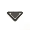 3 Colors Triangle Badge Women Pins Fashion Clothes Hat Accessories pr Designer Letter Printed Brooches for Party