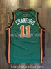 Stitched Custom JAMAL CRAWFORD # 11 St Patricks Day Jersey Uomo Donna Youth Basketball Maglie XS-6XL