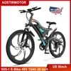 US Stock Aostirmotor S05-1 Elektrisk cykel 500W Mountain Ebike 48V 15AH Lithium Battery Beach City Cruiser Bike