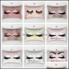 Bedding Supplies Textiles & Garden 38Styles Eyelash Sofa Polyester 12X20Inch Eyes Print Pillow Case Home Decoration Cushion Er Gift Dbc Drop