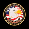 Défi Coin USA Army Navy Air Force Marine Corps Coast Guard Dom Eagle Gold Plated Craft for Collection4873938