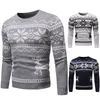 Großhandels-Herren Vintage Neuheit Pullover Print Pullover Weihnachten Rudolph Winter Fairisle Mantel